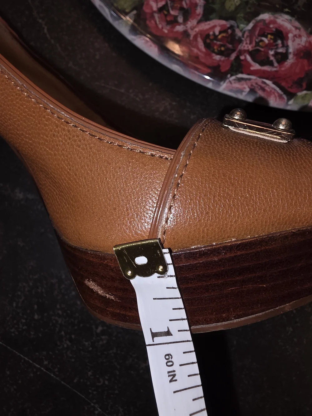 MICHAEL KORS Women's Brown Leather Peep-Toe Heels